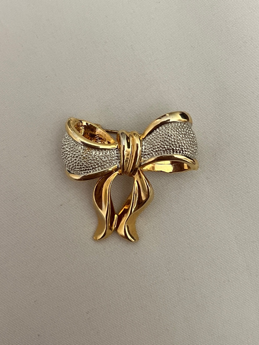 Vintage Silver & Gold Brooch
